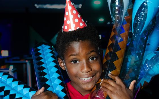 Kid Celebrating Birthday at the Maplewood Y