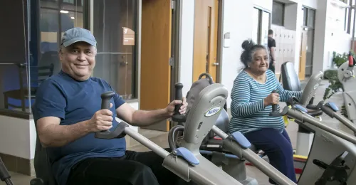 Adults Exercising
